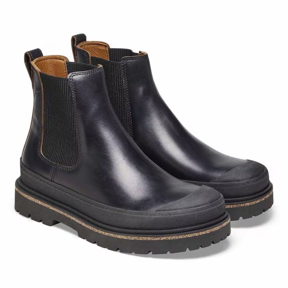 Prescott Slip On Boots Black Leather - Picture 8 of 10